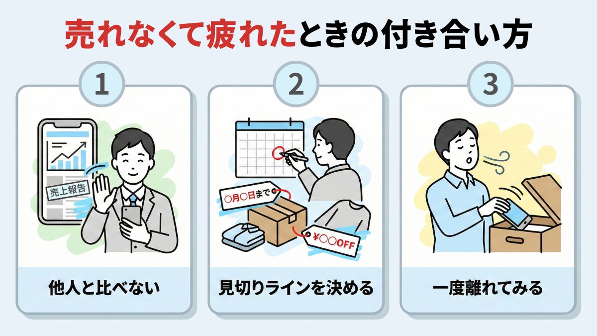 売れなくて疲れときの付き合い方