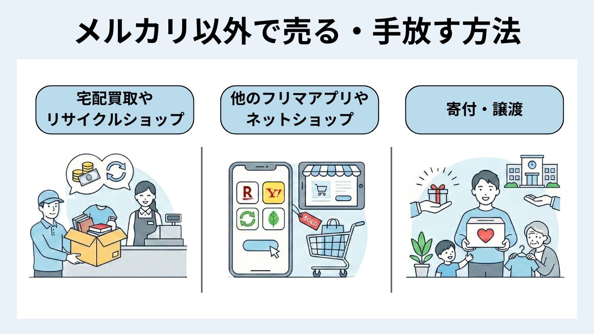 メルカリ以外で売る・手放す方法