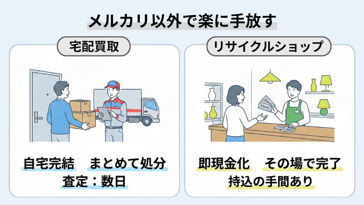 メルカリ以外で楽に手放す