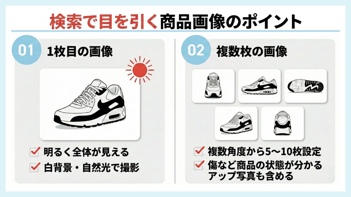 検索で目を引く商品画像のポイント